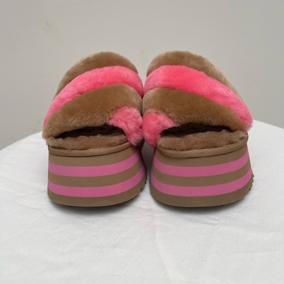 Ugg Disco Platform Slide - Chestnut/Pink Combo Gently Used - Picture 3 of 7